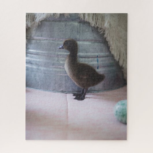 Duckling, Dark Brown Baby Duck Puzzle (Vertikal)