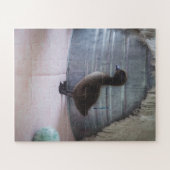 Duckling, Dark Brown Baby Duck Puzzle (Horizontal)