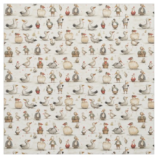 Duckling Delight: Whimsy Duck Stoff (Muster)