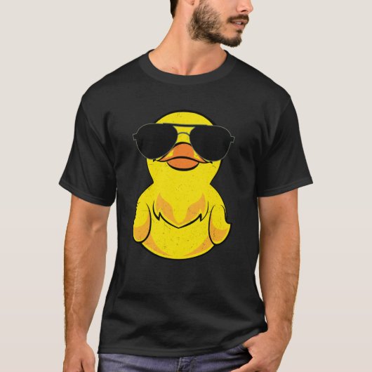 Duckling Duckie Sunglasses Ducky Rubber Duck T-Shirt (Vorderseite)