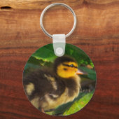 Duckling-Foto-Schlüsselanhänger Schlüsselanhänger (Rückseite)