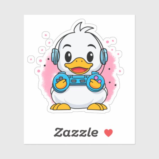 Duckling Gamer Aufkleber (Blatt)