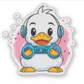 Duckling Gamer Aufkleber (Vorderseite)
