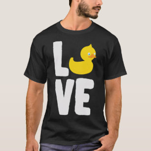 Duckling Liebe Duckling Ducky Bird Birds pet golde T-Shirt