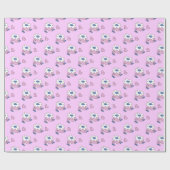 Duckling mit dunkler Blume Geschenkpapier (Flach)