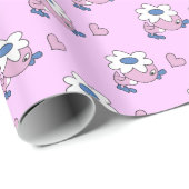 Duckling mit dunkler Blume Geschenkpapier (Rolleneckpunkt)