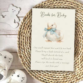 Duckling mit Ribbon Baby Showbüchern für Baby Begleitkarte