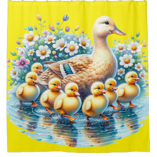 "Duckling Parade" Duschvorhang