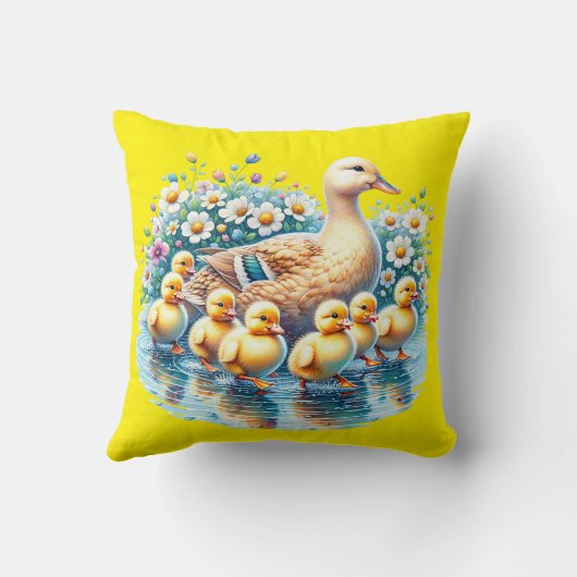 "Duckling Parade" Kissen (Rückseite)