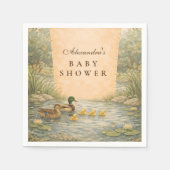 Duckling Pond Baby Shower Serviette (Vorderseite)