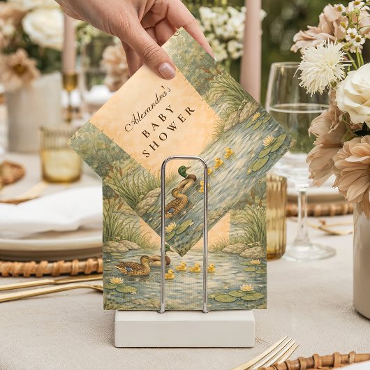 Duckling Pond Baby Shower Serviette
