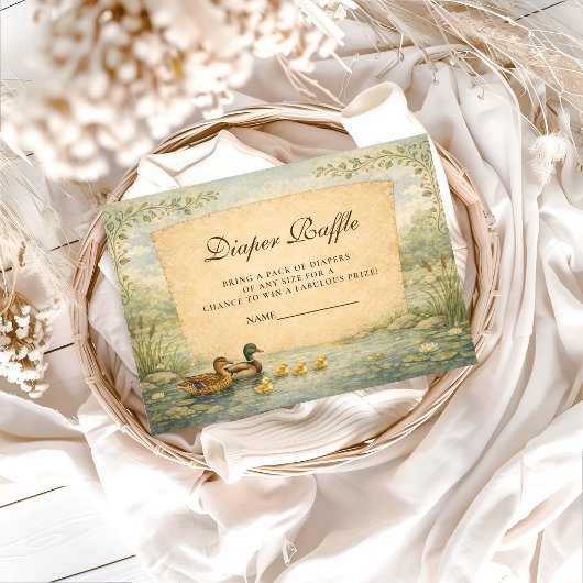 Duckling Pond Diapper Raffle Begleitkarte