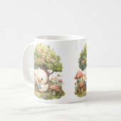 Duckling Reading Under a Tree - Whimsical and Rela Kaffeetasse (Vorderseite Links)