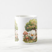 Duckling Reading Under a Tree - Whimsical and Rela Kaffeetasse (Mittel)