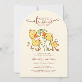 Duckling Twins Kinderdusche Einladung