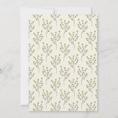 Duckling Watercolor Garden Girl Babydusche Einladung (Rückseite)