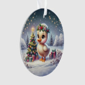 Duckling with Wreath & Starry Tree Ornament (Vorderseite)