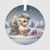 Duckling with Wreath & Starry Tree Ornament (Rückseite)