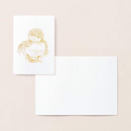 Ducklingkarte - perfekt für Babydusche Danke Folienkarte (Anzeige)