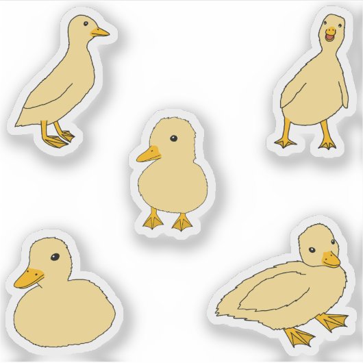 Ducklings Aufkleber (Vorderseite)