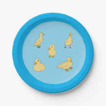 Ducklings Babydusche Teller