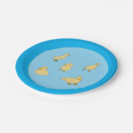 Ducklings Babydusche Teller (Schrägansicht)