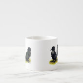 Ducklings Black Cayuga Espressotasse (Vorderseite)