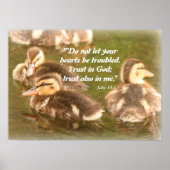Ducklings Christliches Poster (Vorne)