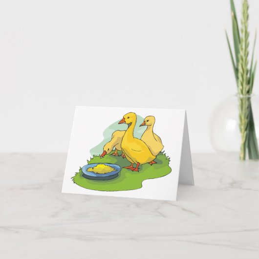 Ducklings Danke, Card Dankeskarte (Vorderseite)