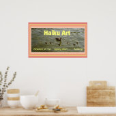 Ducklings Haiku Art Print Poster (Küche)