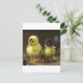 Ducklings Postkarte (Stehend Vorderseite)