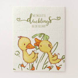 Ducklings Twins Baby Dusche Puzzle