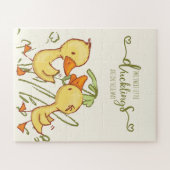 Ducklings Twins Baby Dusche Puzzle (Horizontal)