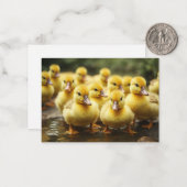 Ducklings-Uhr Mitteilungskarte (Vorderseite/Rückseite Beispiel)