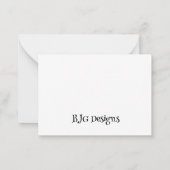 Ducklings-Uhr Mitteilungskarte (Rückseite)