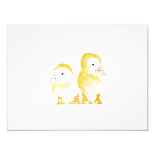 Ducklings Watercolor Fotodruck (Vorne)