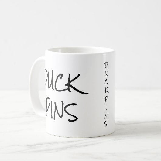 Ducknadeln-Tasse Kaffeetasse (Vorderseite Links)