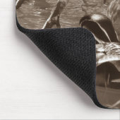 Duckparade aus Holz in Sepia Mousepad (Ecke)