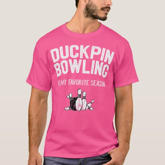 Duckpin Bowling Lieblingssaison T-Shirt (Vorderseite)