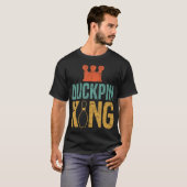 Duckpin King Duckpin Bowling Bowling Pins Bowler T-Shirt (Vorne ganz)
