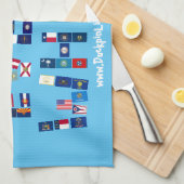 DUCKPINS ALLE Handtuchhalter Geschirrtuch (Viertel Falte)