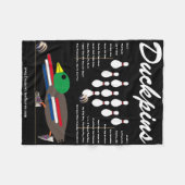 DUCKPINS Fleece-Blanket mit OneLiners Fleecedecke (Vorderseite (Horizontal))