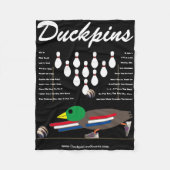 DUCKPINS Fleece-Blanket mit OneLiners Fleecedecke (Vorderseite)