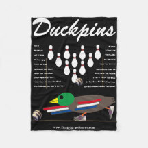 DUCKPINS Fleece-Blanket mit OneLiners