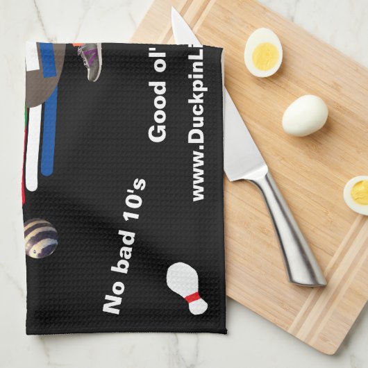 Duckpins IS Real Bowling - Handtuch (Viertel Falte)