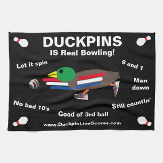 Duckpins IS Real Bowling - Handtuch