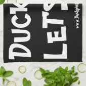 DUCKPINS!  LASSEN SIE UNS GEGEN!HANDTUCH GESCHIRRTUCH (Gefaltet)