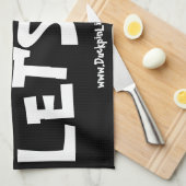 DUCKPINS!  LASSEN SIE UNS GEGEN!HANDTUCH GESCHIRRTUCH (Viertel Falte)