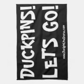 DUCKPINS!  LASSEN SIE UNS GEGEN!HANDTUCH GESCHIRRTUCH (Vertikal)