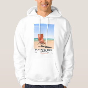 Duckpool Beach Cornwall Reiseplakat Hoodie